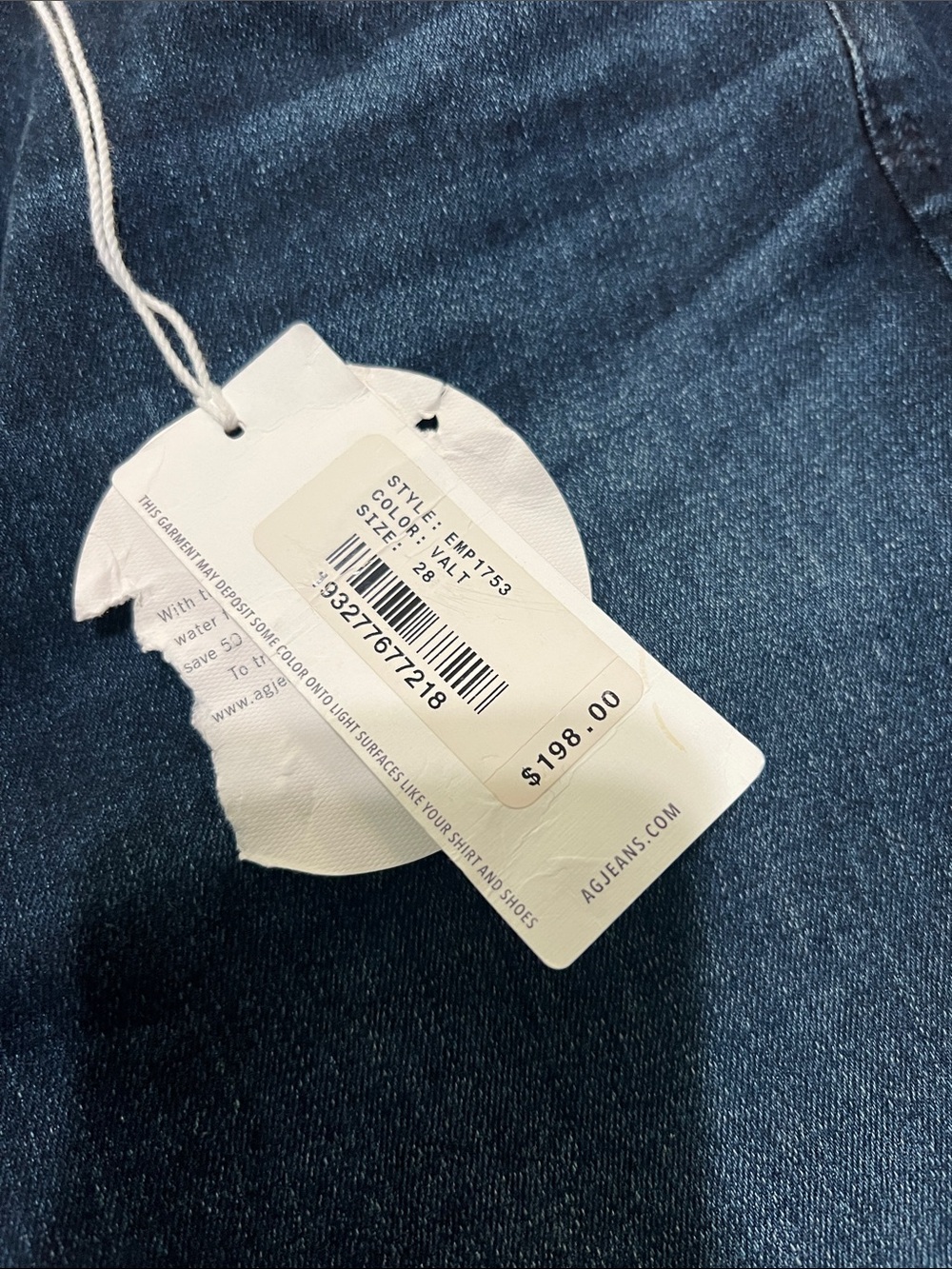 New AG The Isabelle High Rise Straight Crop Jeans - Picture 5 of 6